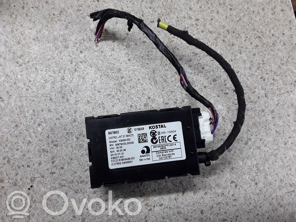 Other control units/modules   8637B602