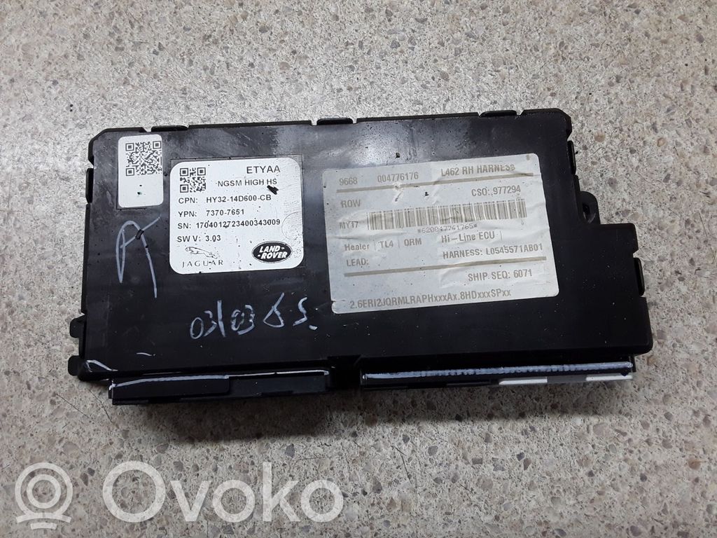 Land Rover Discovery 5 Module de commande de siège 