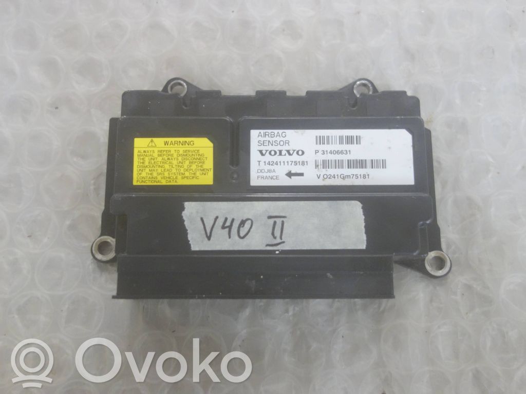 Volvo V40 Unitate/modul de comandă airbaguri 