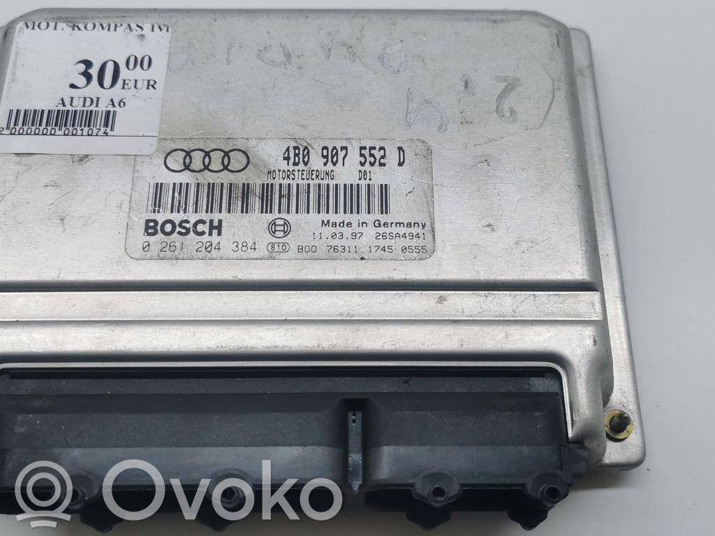 Engine control unit/module   4B0907552D,0261204384