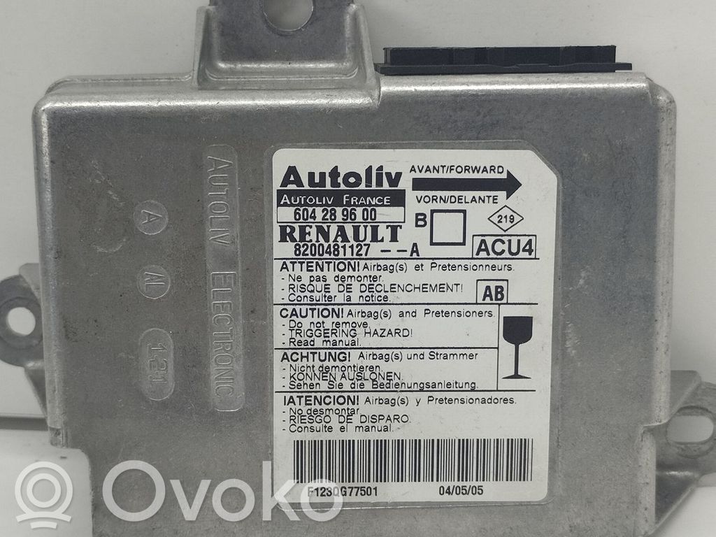 Renault Megane II Airbag control unit/module 