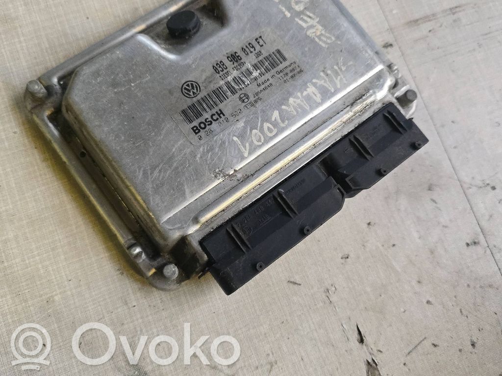 Engine control unit/module   038906019ET,28SA4848,0281010630