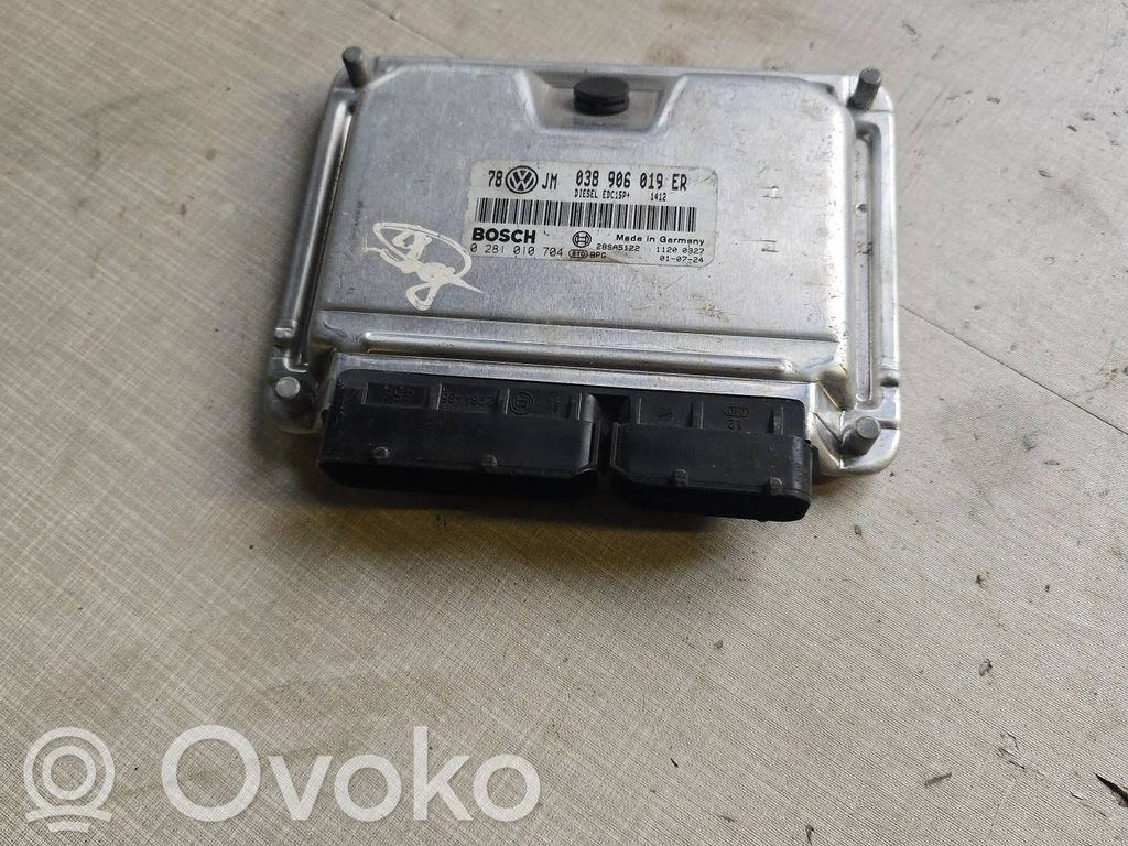 Engine control unit/module   038906019ER,28SA5122,0281010704