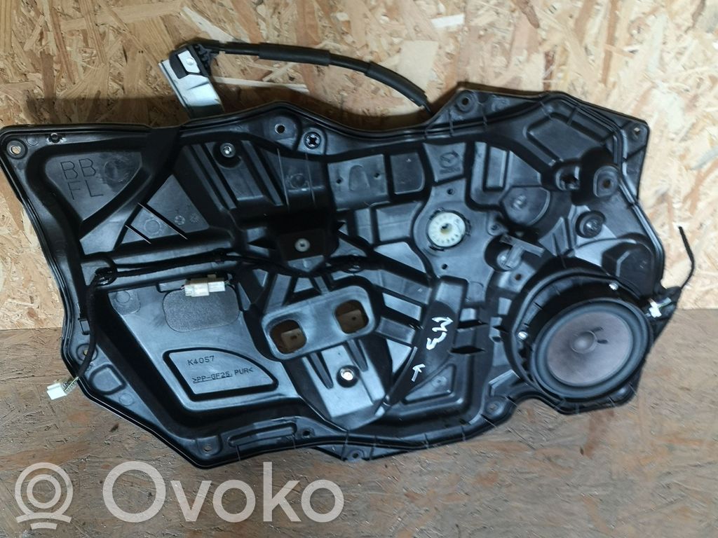 Mazda 3 II Regulador de puerta delantera con motor 