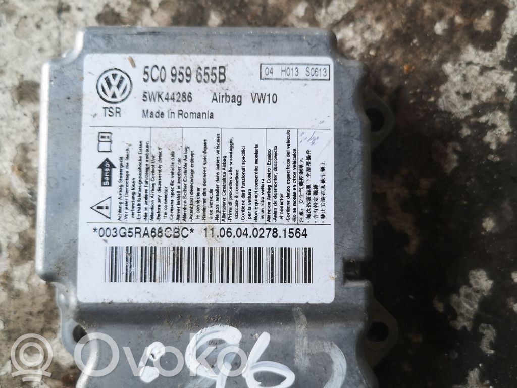 Volkswagen Golf VI Airbag control unit/module 