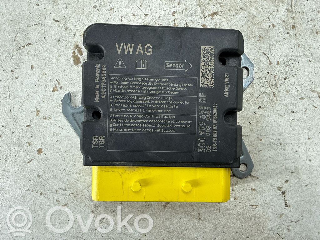 Sterownik / Moduł Airbag   5Q0959655BQ,5Q0959655BF,003040,71915630069