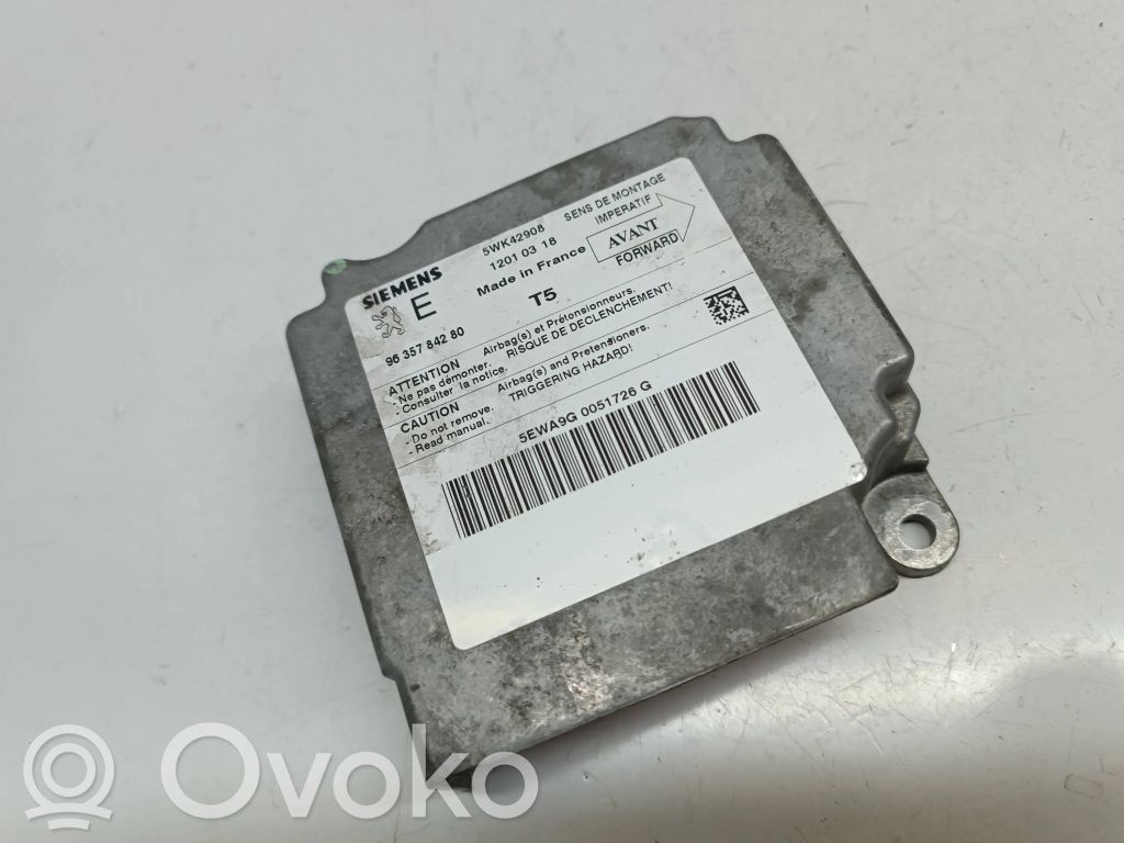 Peugeot 307 Airbag control unit/module 