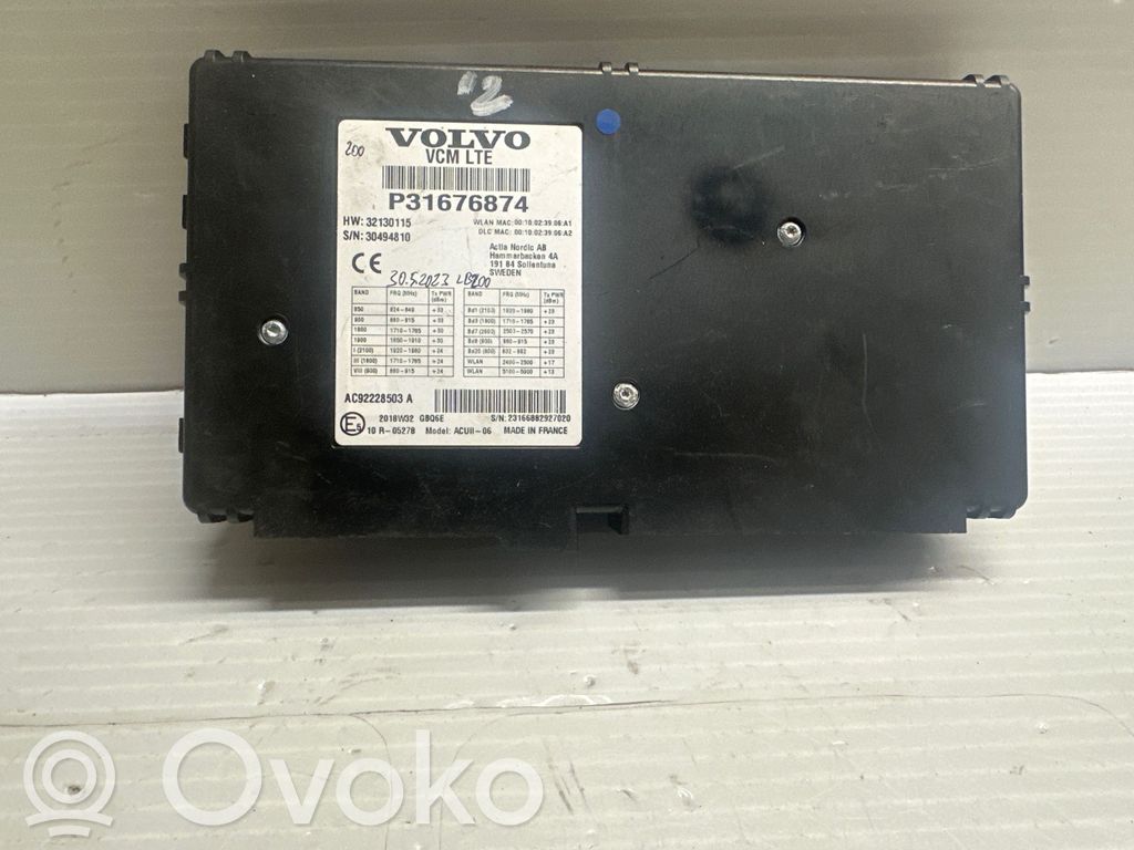 Unité de commande, module téléphone   31676874,32130115,31676874
