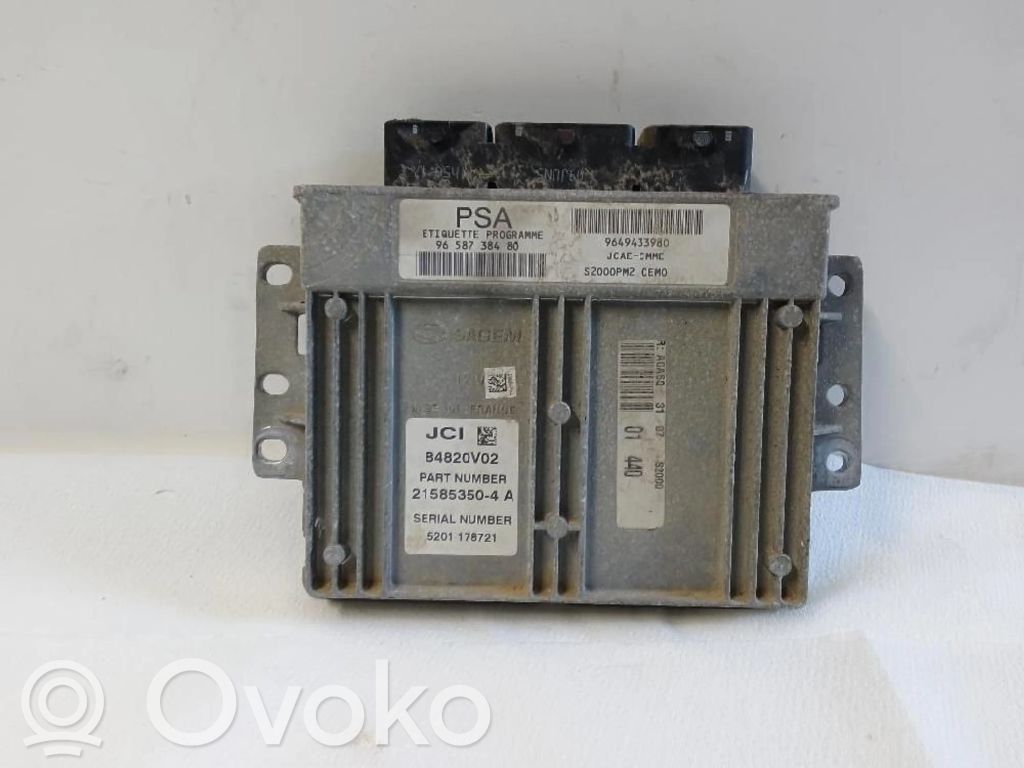 Engine control unit/module   9658738480,84820V02