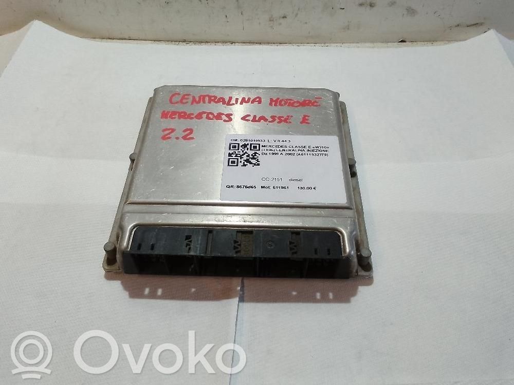 Engine control unit/module   0281010533,A6111532779