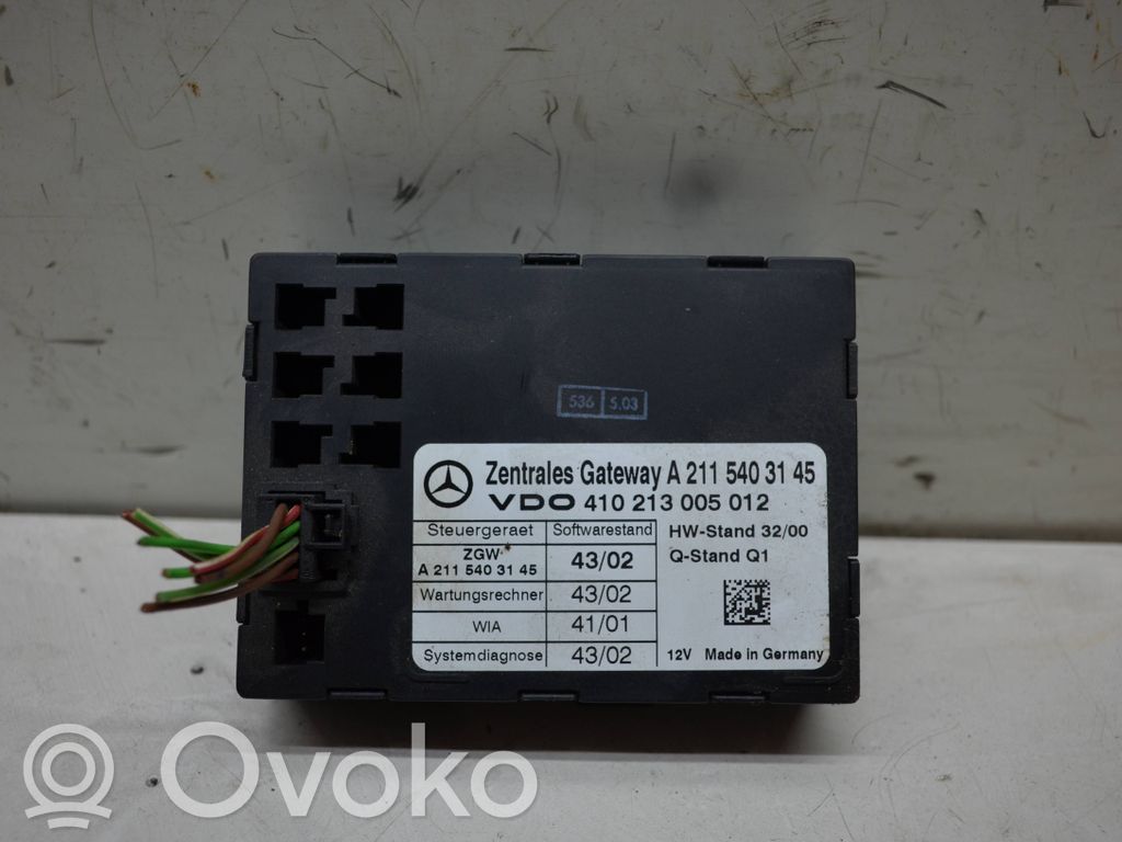 Mercedes-Benz E W211 Gateway control module 