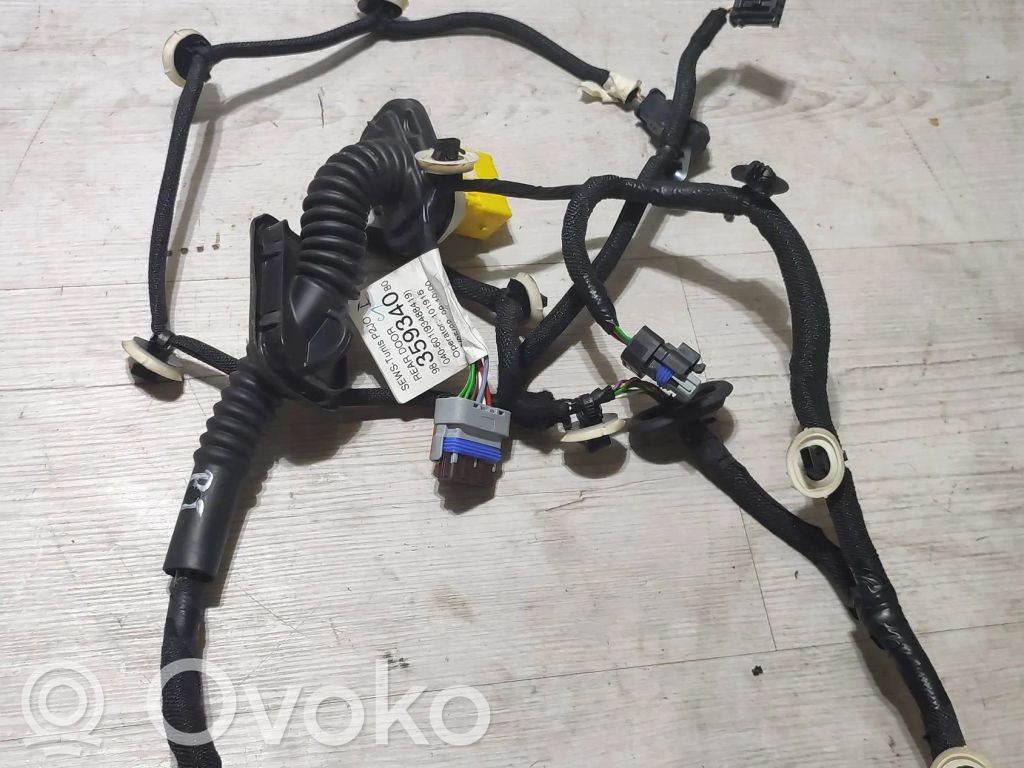 Opel Corsa F Wiązka przewodów drzwi tylnych 