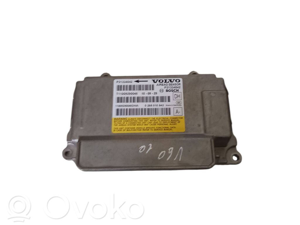 Volvo V60 Airbag control unit/module 