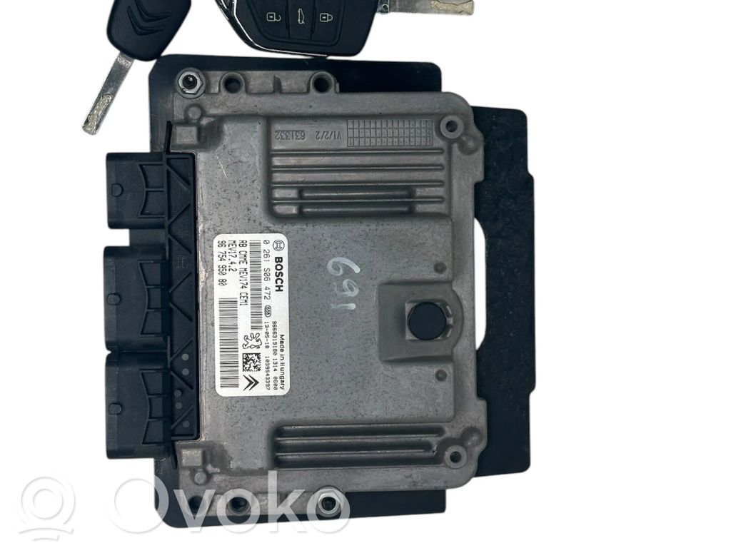 Módulo de control de la suspensión neumática (trasera)   0261S06472,9675495080,1039S43397