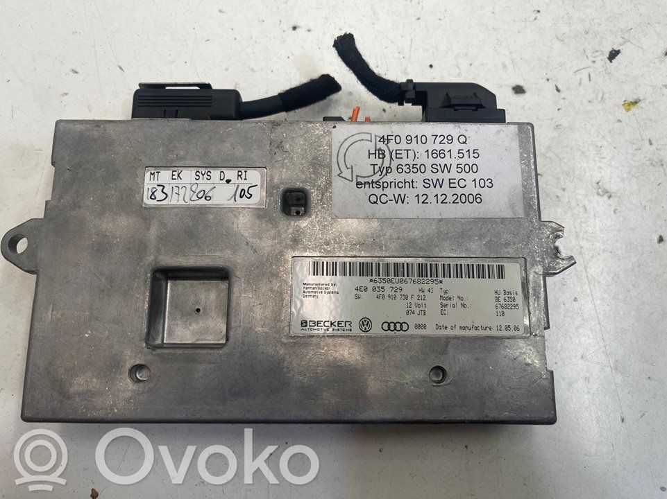 Audi A6 S6 C6 4F Moduł sterowania ładowania akumulatora 