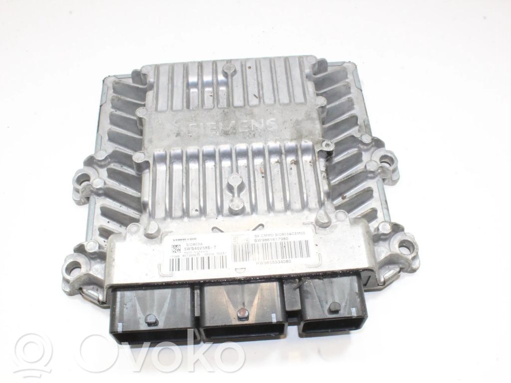 Engine control unit/module   9661617980,5WS40258ET