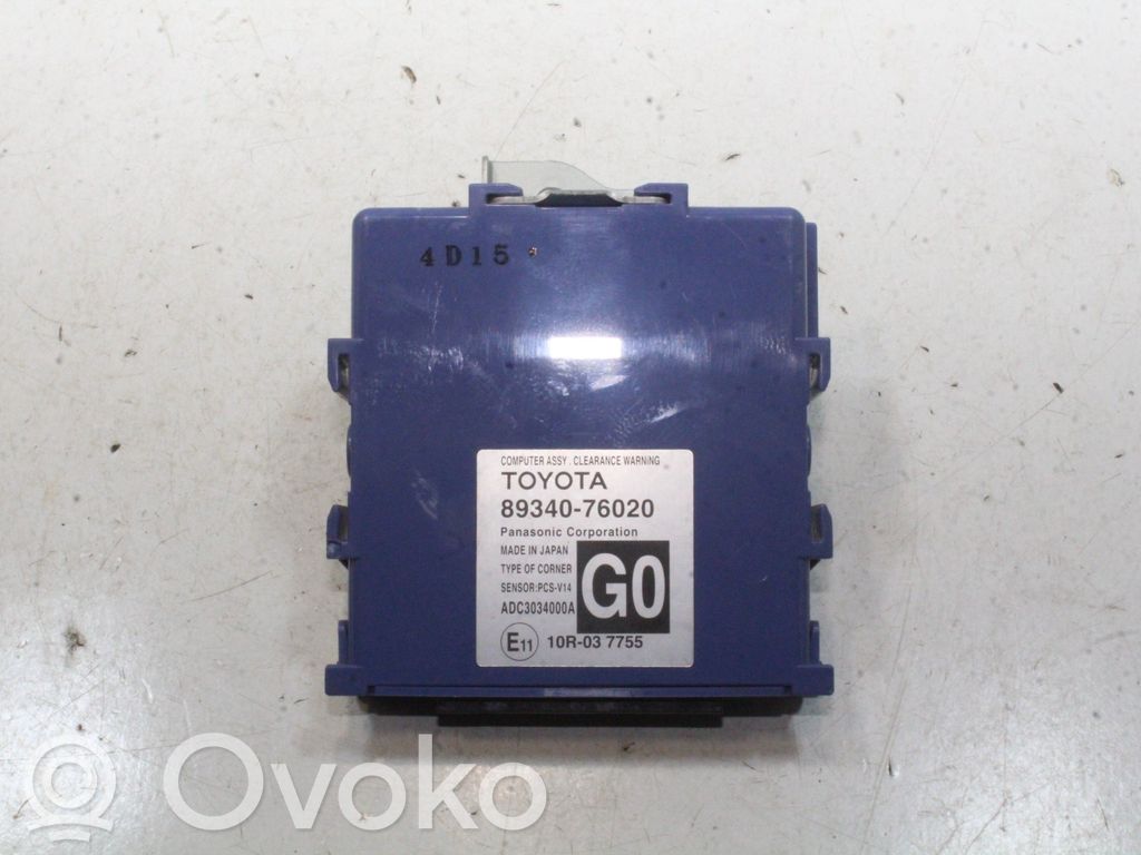 Lexus CT 200H Unitate/modul de comandă parcare PDC 