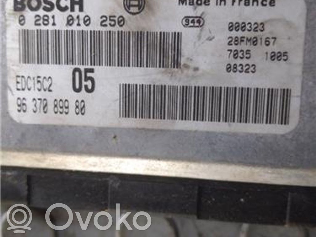 Peugeot 206 Engine control unit/module ECU 