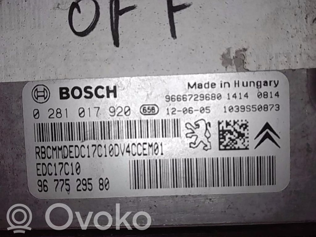 Peugeot 208 I Engine control unit/module 