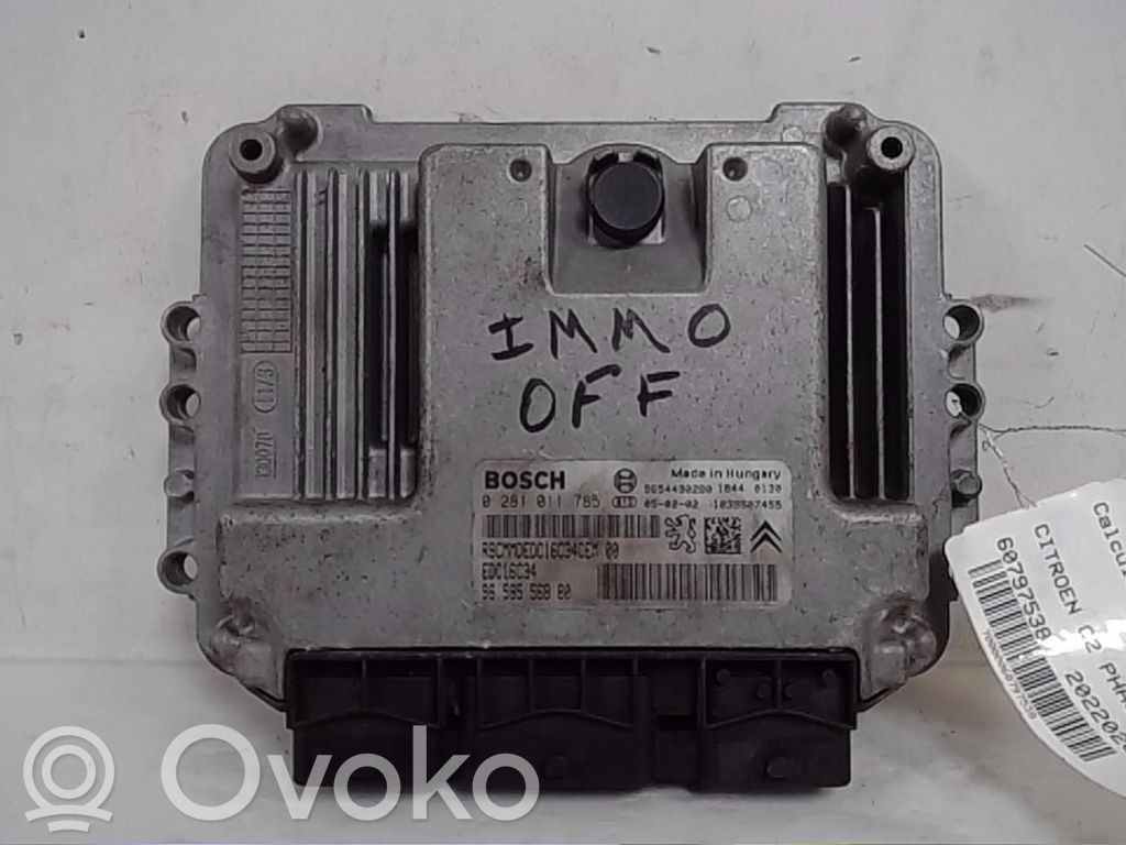 Citroen C2 Calculateur moteur ECU 