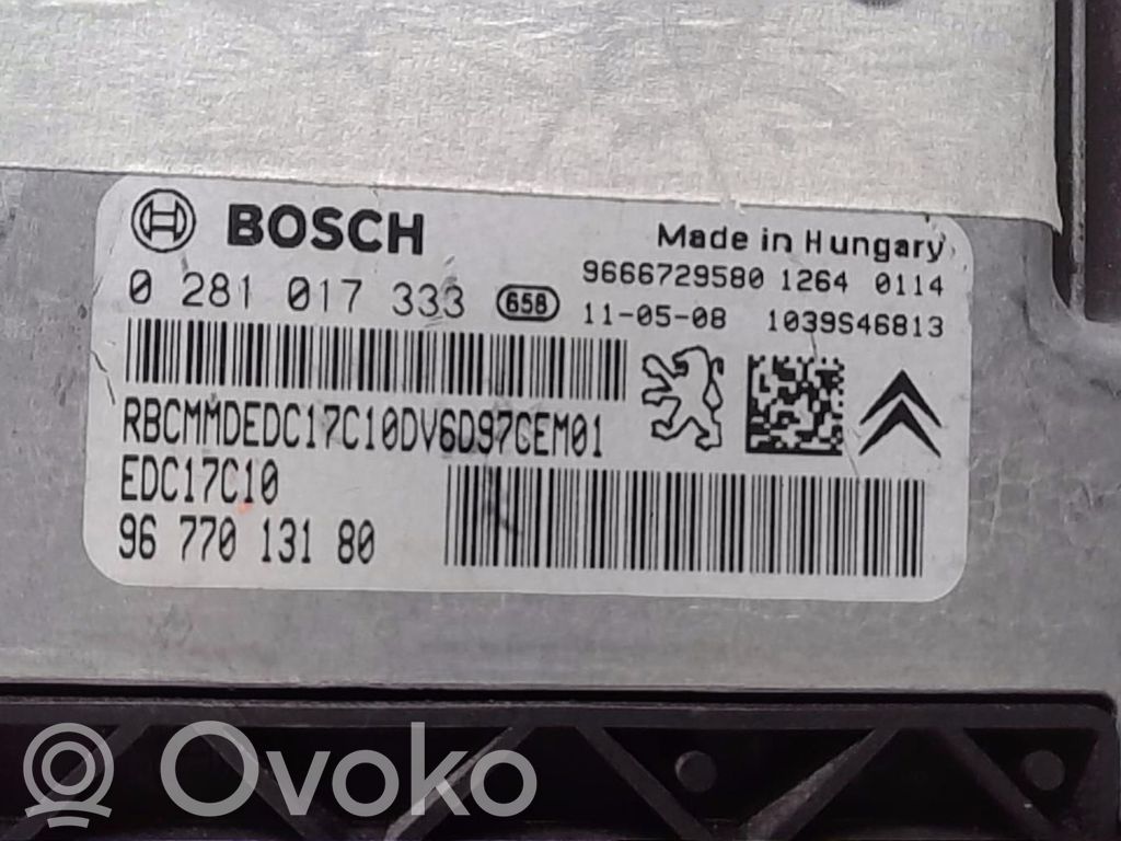 Citroen C3 Calculateur moteur ECU 
