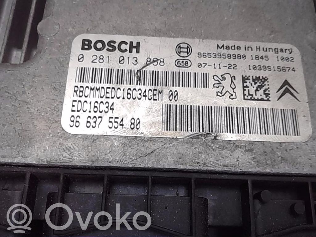Peugeot 207 Engine control unit/module 