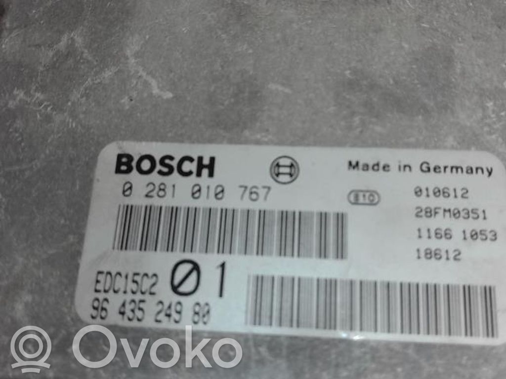 Peugeot 206 Engine control unit/module 