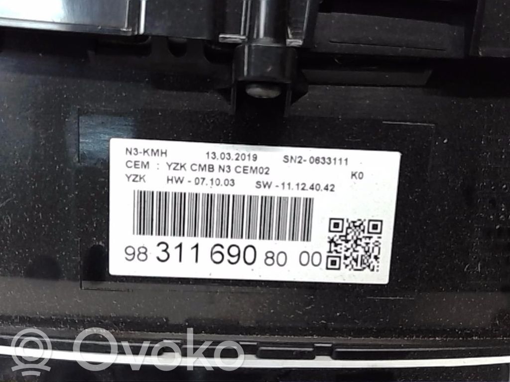Citroen Jumpy Speedometer (instrument cluster) 