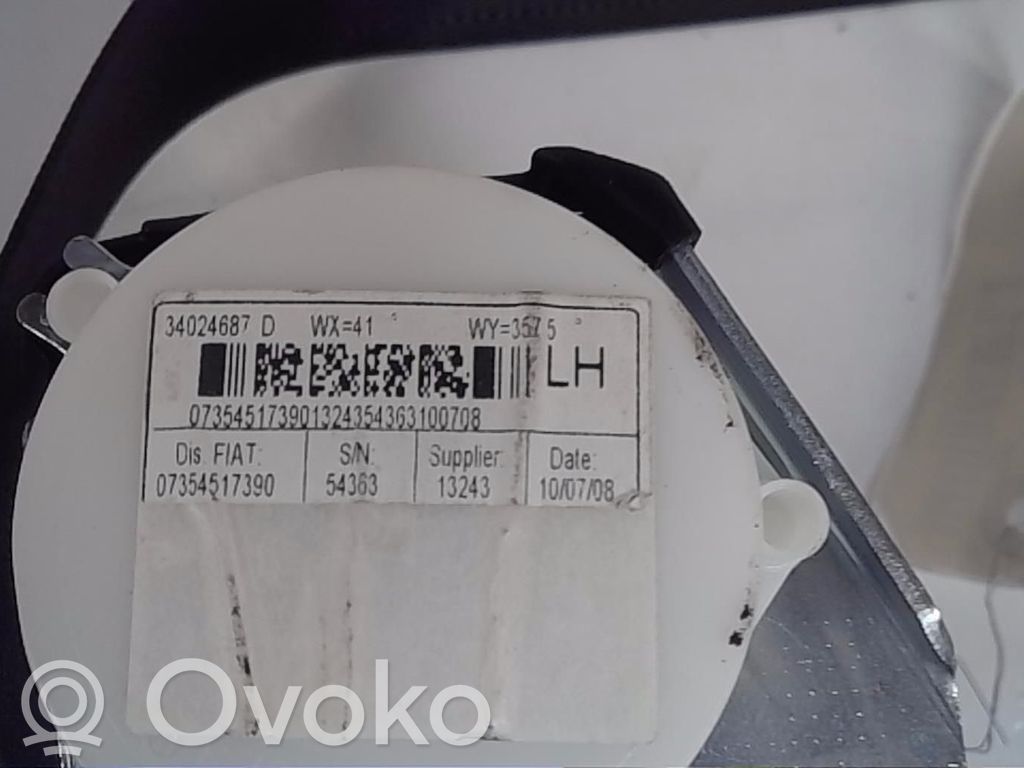 Fiat 500 Cinturón trasero 