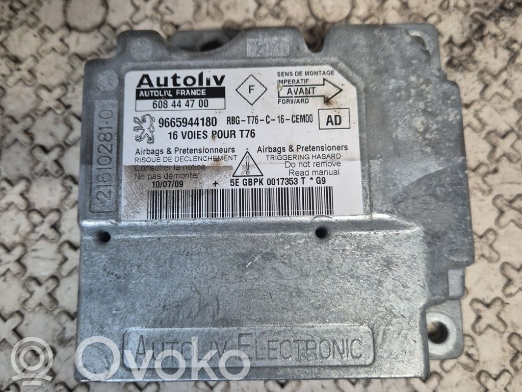 Peugeot 308 Sterownik / Moduł Airbag 