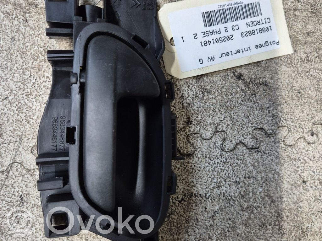 Citroen C3 Front door interior handle 