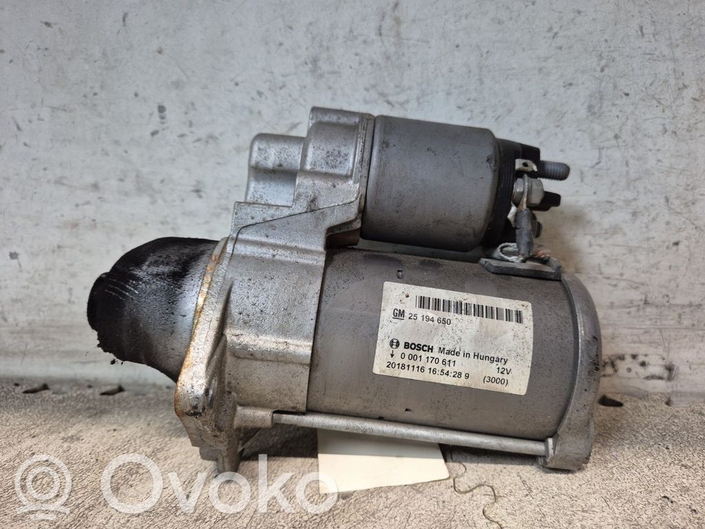 Motor de arranque   25194650