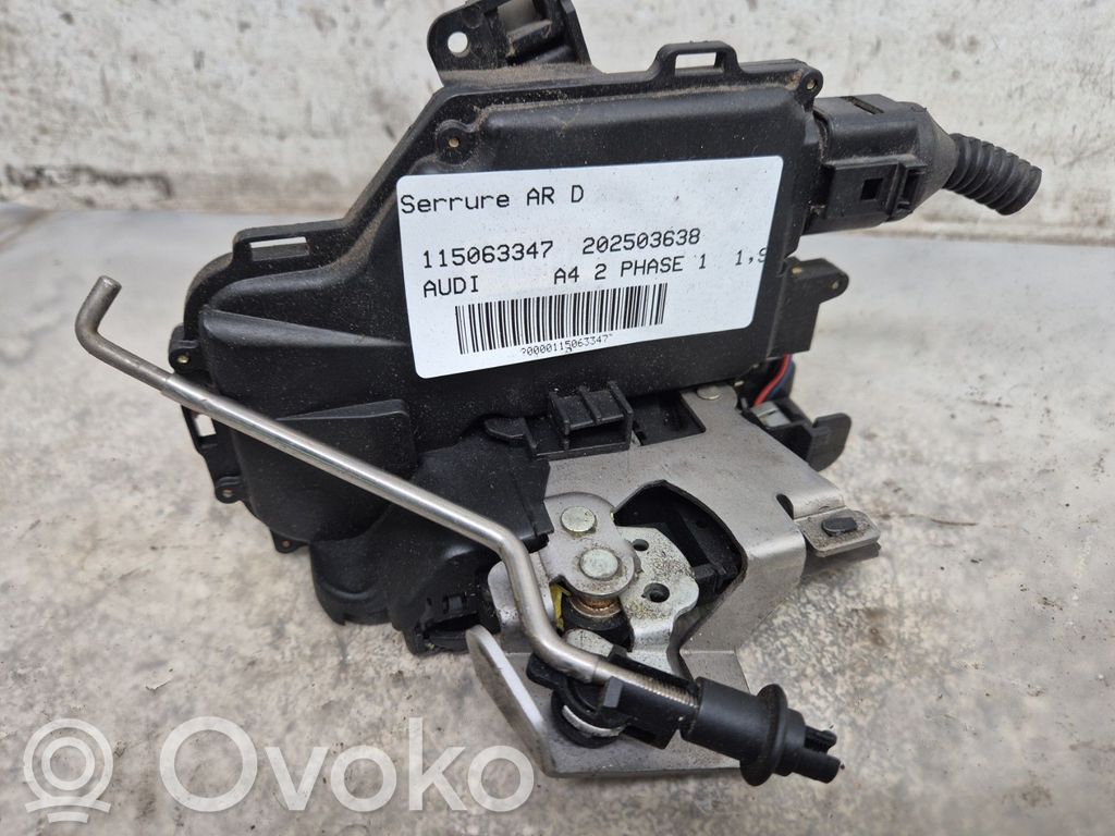 Audi A4 S4 B6 8E 8H Încuietoare ușă spate