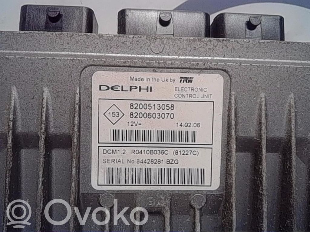 Dacia Logan I Kit centralina motore ECU e serratura 