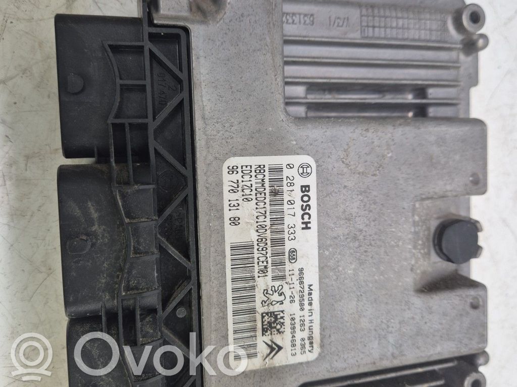 Peugeot 207 Engine control unit/module 