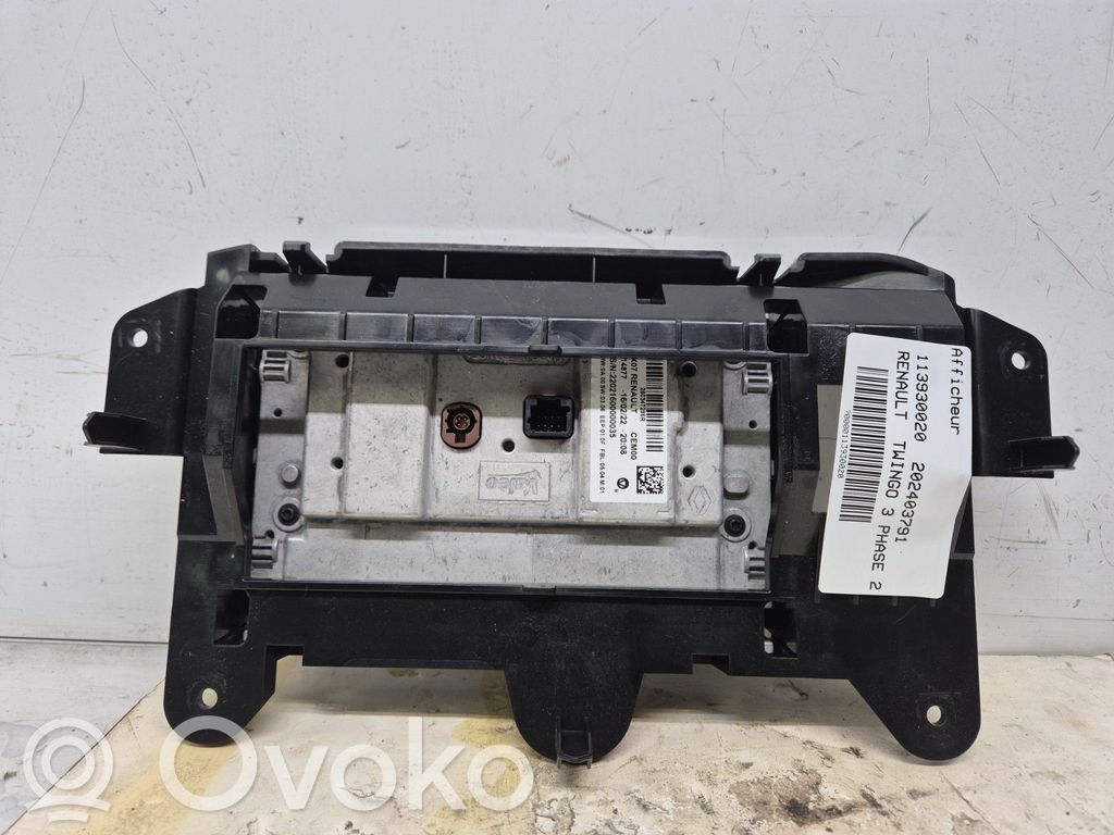 Renault Twingo III Monitor / wyświetlacz / ekran