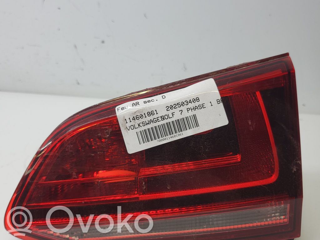 Volkswagen Golf VII Lampă spate în capacul portbagajului 