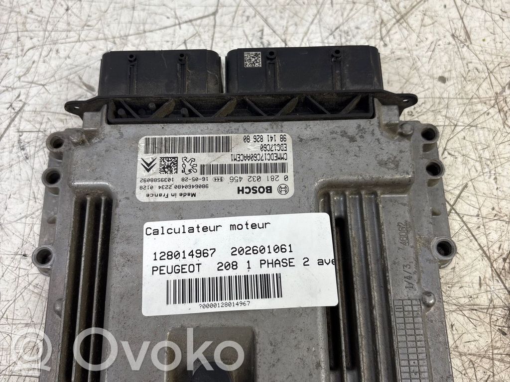Peugeot 208 I Engine control unit/module 