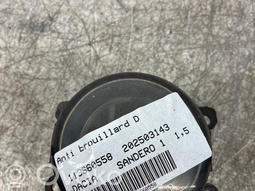 Dacia Sandero Światło przeciwmgłowe przednie 