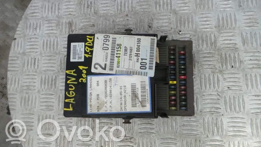 Renault Laguna II Juego de caja de fusibles 