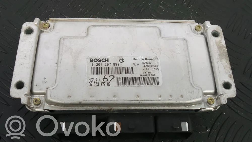 Unité de commande, module ECU de moteur   9650347780,0261207999