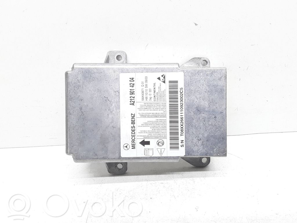 Mercedes-Benz E W212 Unitate/modul de comandă airbaguri 