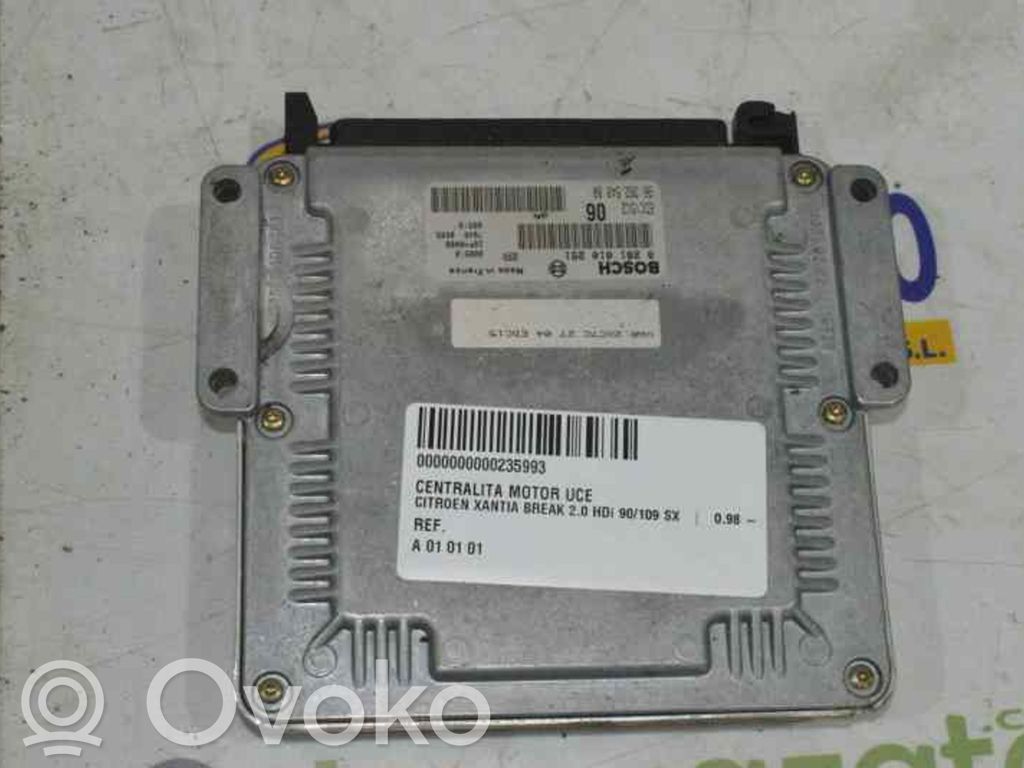 Engine control unit/module   9636254880,1929ZK,0281010251