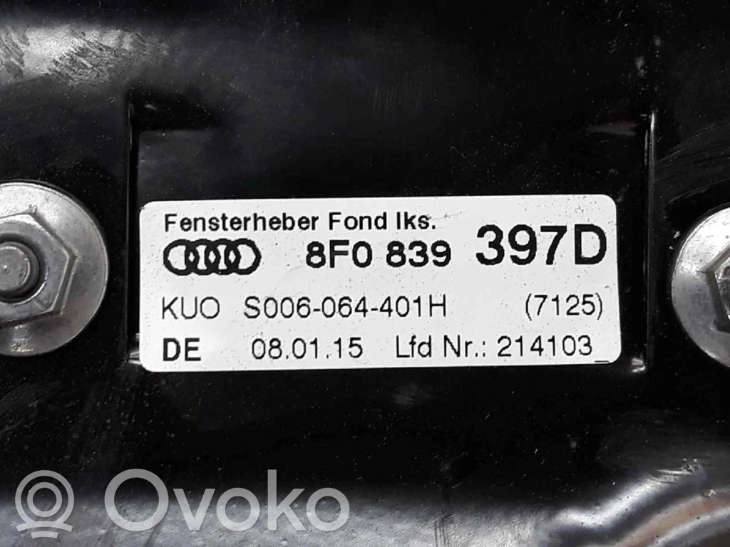 Audi A5 8T 8F Takaoven ikkunan nostin moottorilla 