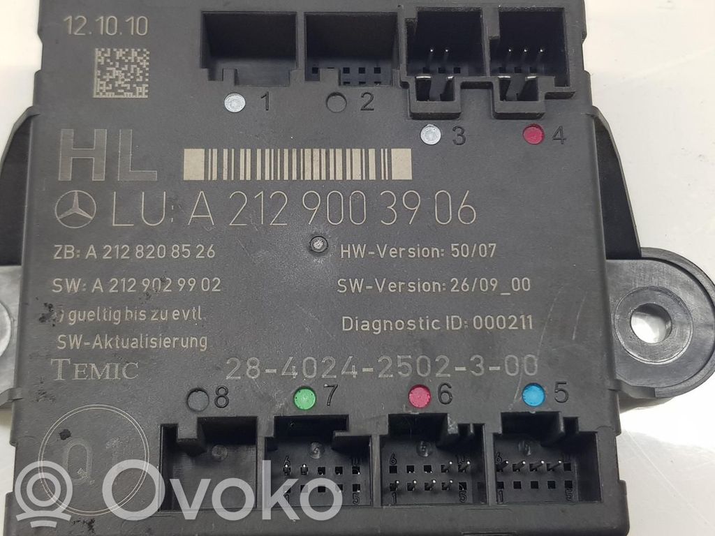 Mercedes-Benz E W212 Autres unités de commande / modules