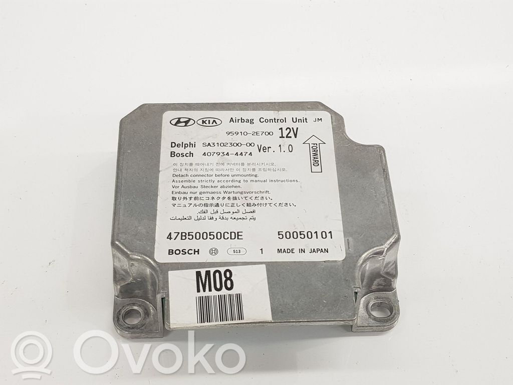 Hyundai Tucson JM Unitate/modul de comandă airbaguri 