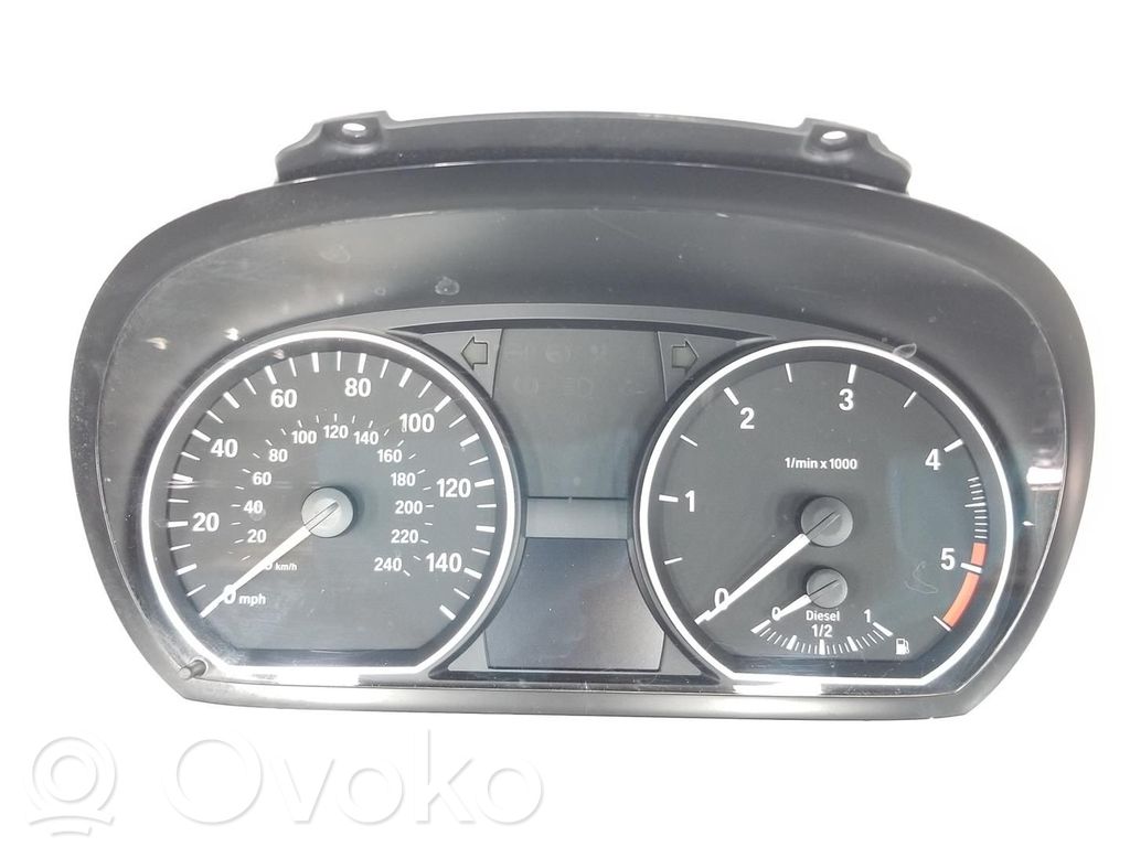 BMW 1 E82 E88 Compteur de vitesse tableau de bord 