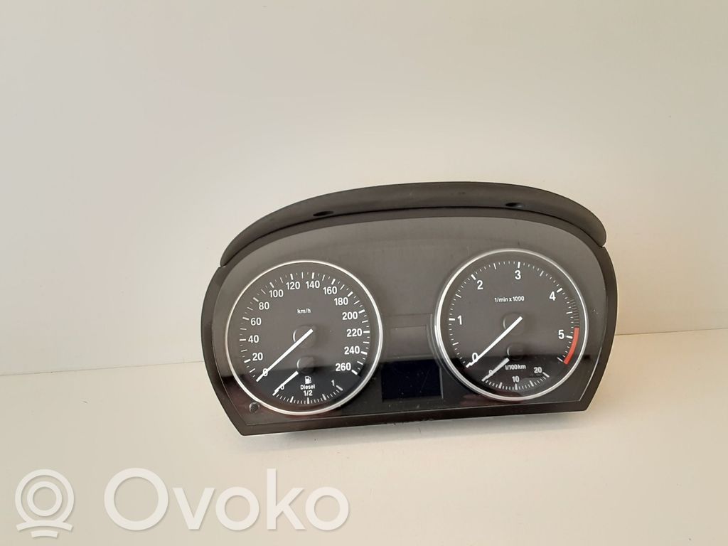 BMW 3 E90 E91 Spidometras (prietaisų skydelis) 