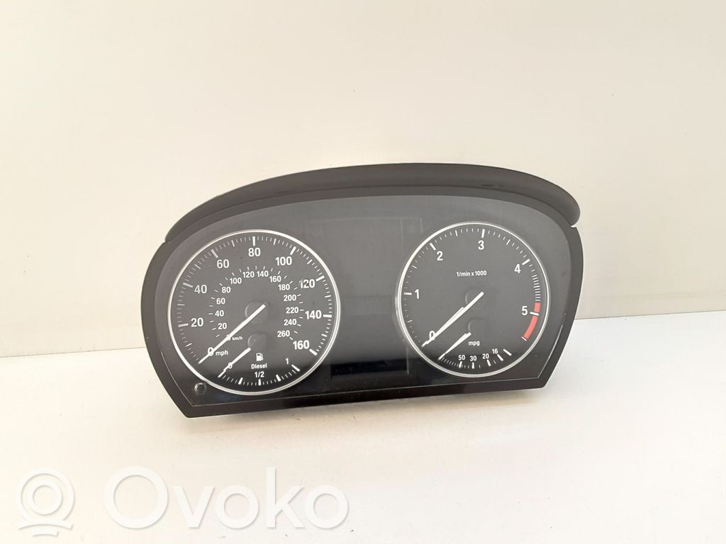 BMW 3 E90 E91 Spidometrs (instrumentu panelī) 