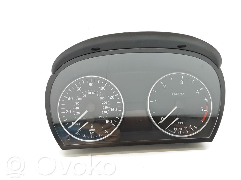 BMW 3 E90 E91 Spidometrs (instrumentu panelī) 